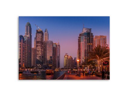 Obraz na plátne Dubaj večer