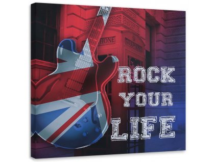 Obraz Gitara s vlajkou Spojeného kráľovstva