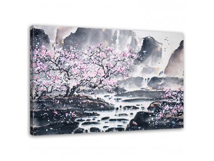 Obraz na plátne Japonský akvarel