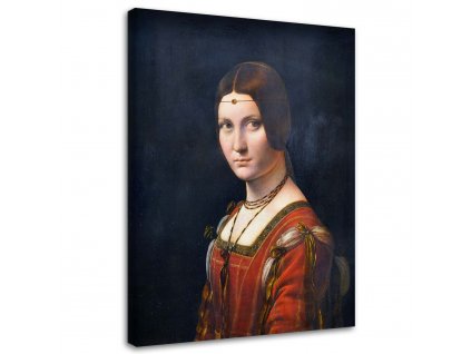 Obraz na plátne La belle feronierre - Leonardo da Vinci, reprodukcia