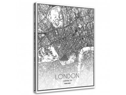 Obraz na plátne Plán mesta Londýn