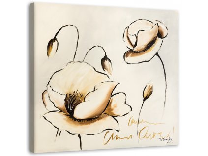 Obraz na plátne Maľované kvety