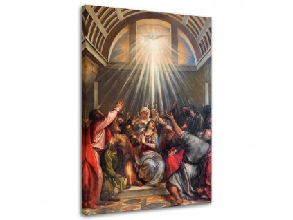 Obraz na plátne Zoslanie Ducha svätého, Tiziano Vecelli, Benátky