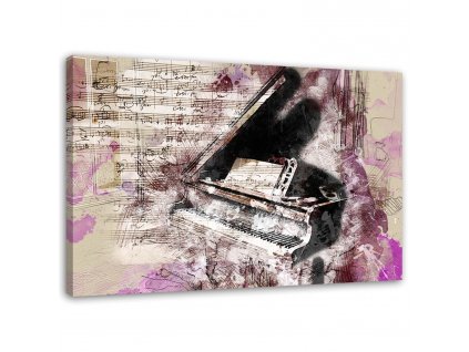 Obraz na plátne Klavír - abstraktný