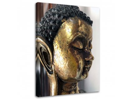 Obraz na plátne Profil zlatého Budhu