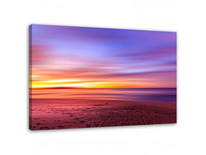Obraz na plátne Farebný západ slnka