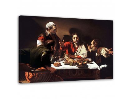 Obraz na plátne Večera v Emmaus - Michelangelo Merisi da Caravaggio, reprodukcia
