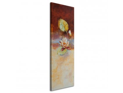Obraz na plátne Vodná ľalia kvet ako ručne maľované