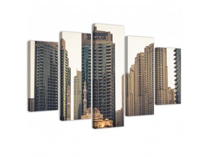 Obraz na plátne Dubajské mrakodrapy - 5 dielny