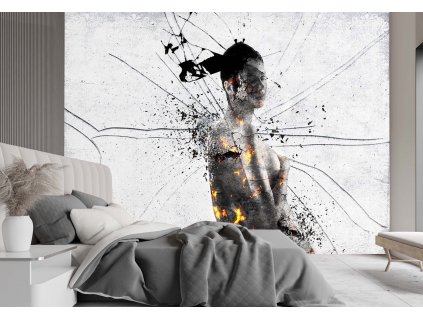 Fototapeta Shattered woman, abstraktné