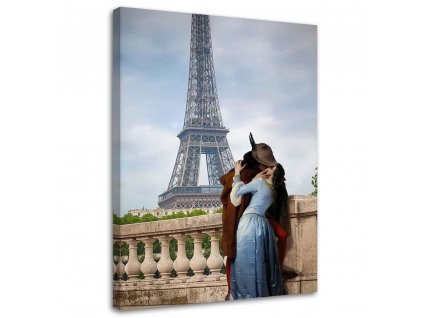 Obraz na plátne Bozk pri Eiffelovej veži - Norrobey