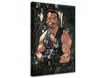 Obraz na plátne Predátor, Arnold Schwarzenegger - Nikita Abakumov