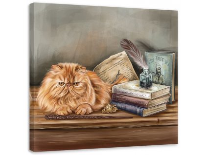 Obraz na plátne Mačka relaxuje v štúdiu - Svetlana Gracheva
