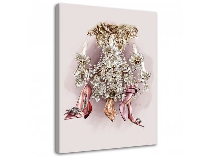 Obraz na plátne Krištáľový luster glamour topánky - Svetlana Gracheva