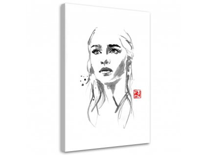 Obraz na plátne Hra o tróny, Daenerys Targaryen - Péchane