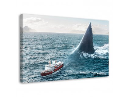 Obraz na plátne Obrovský žralok - Alex Griffith