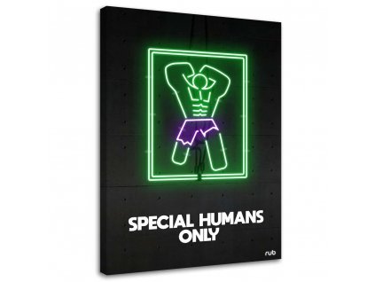 Obraz na plátne Hulk neon - Rubiant