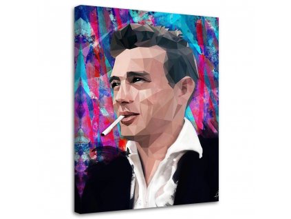 Obraz na plátne Portrét muža s cigaretou v ústach - Cantu
