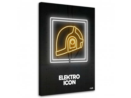 Obraz na plátne Neónová elektrická ikona - Rubiant