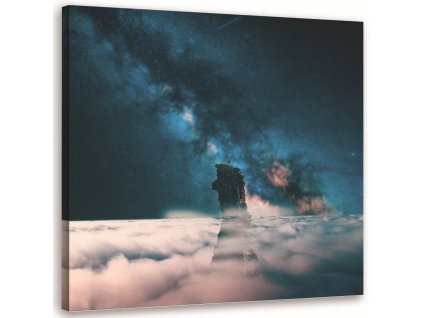 Obraz na plátne Vrchol v oblakoch - Rokibul Hasan