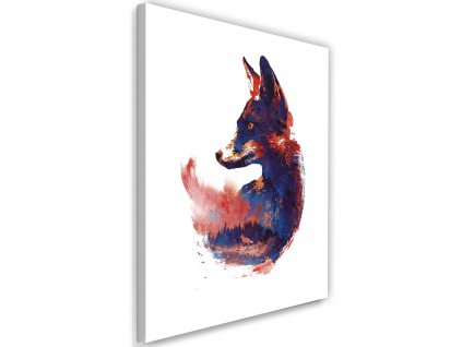 Obraz na plátne Malá fialová líška - Robert Farkas