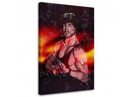 Obraz na plátne Rambo, Sylvester Stallone - Nikita Abakumov