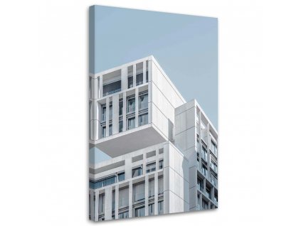 Obraz na plátne Biela moderná budova - Nikita Abakumov