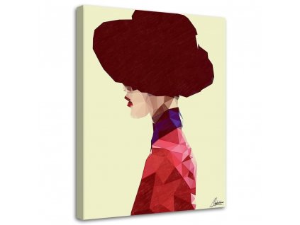 Obraz na plátne Žena s klobúkom - Cantu