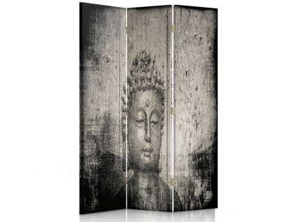 Paraván Obrázok Budhu v sivej farbe