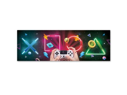 Obraz na plátne Herné symboly a gamepad
