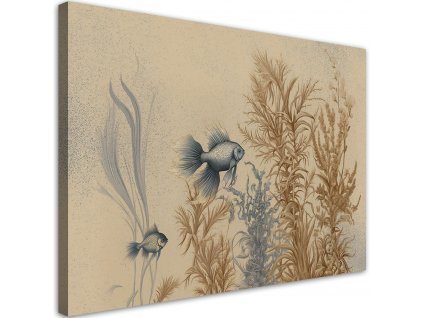 Obraz na plátne Ryby a morské rastliny