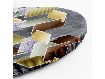 Okrúhly obraz na plátne Puzzle abstrakt