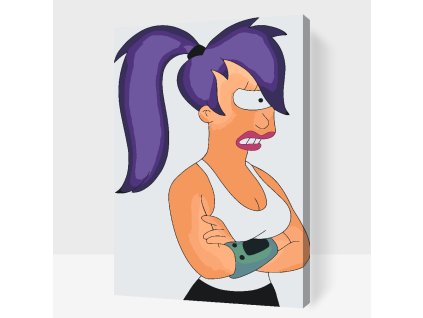 Maľovanie podľa čísel Futurama Leela