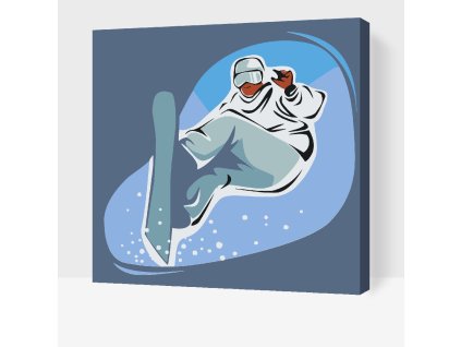 Maľovanie podľa čísel Snowboardista