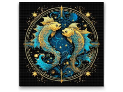 Diamantové maľovanie Ryby/Pisces