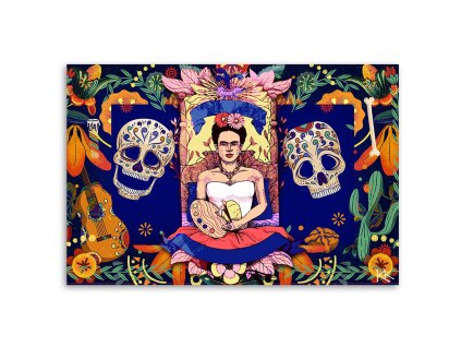 Obraz na plátne Frida Kahlo Los Muertos