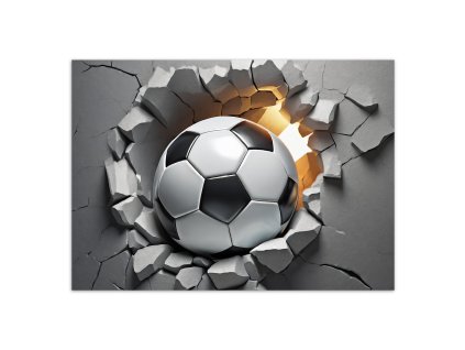 Obraz na plátne Futbal 3D