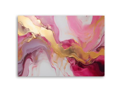 Obraz na plátne Abstraktné mramorové textúry ružové zlato (Rozmery 60 x 40 cm)