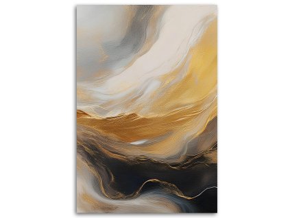 Obraz na plátne Abstraktné textúra mramoru zlato šedá (Rozmery 80 x 120 cm)