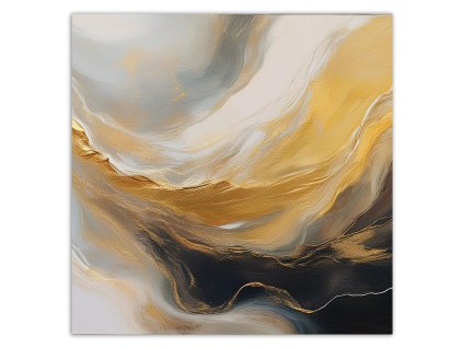Obraz na plátne Abstraktné textúra mramoru zlato šedá (Rozmery 60 x 60 cm)