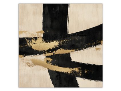 Obraz na plátne Abstraktné umenie béžový priemyselný loft (Rozmery 30 x 30 cm)
