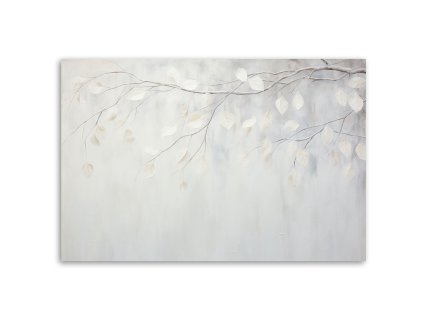 Obraz na plátne Béžové listy rastlín vetvičky príroda boho (Rozmery 120 x 80 cm)