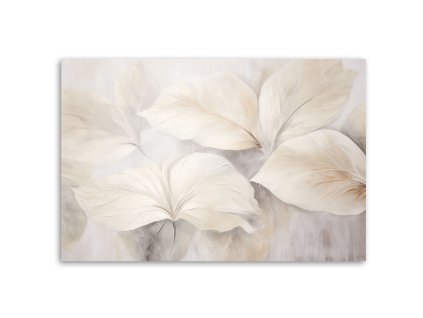 Obraz na plátne Rastlinné listy béžové príroda 3d boho (Rozmery 120 x 80 cm)