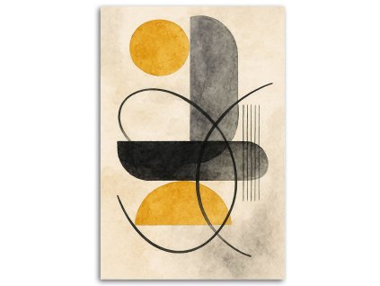 Obraz na plátne Geometria Abstraktné Béžová Minimalizmus (Rozmery 80 x 120 cm)