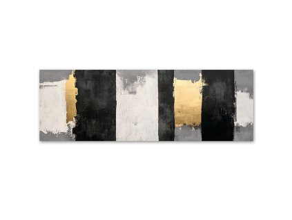 Obraz na plátne Abstraktná geometria Glamour (Rozmery 120 x 40 cm)