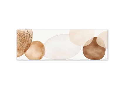 Obraz na plátne Kruhy Akvarelová maľba Abstraktný minimalizmus (Rozmery 120 x 40 cm)