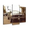 Obraz s hodinami Ford Mustang, 55laney69 - 3 dielny