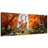 Obraz s hodinami Jesenný vodopád