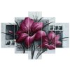 Ručne maľovaný obraz Nádherná magnólia - 5 dielny