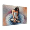 Ručne maľovaný obraz Tmavovlasá baletka